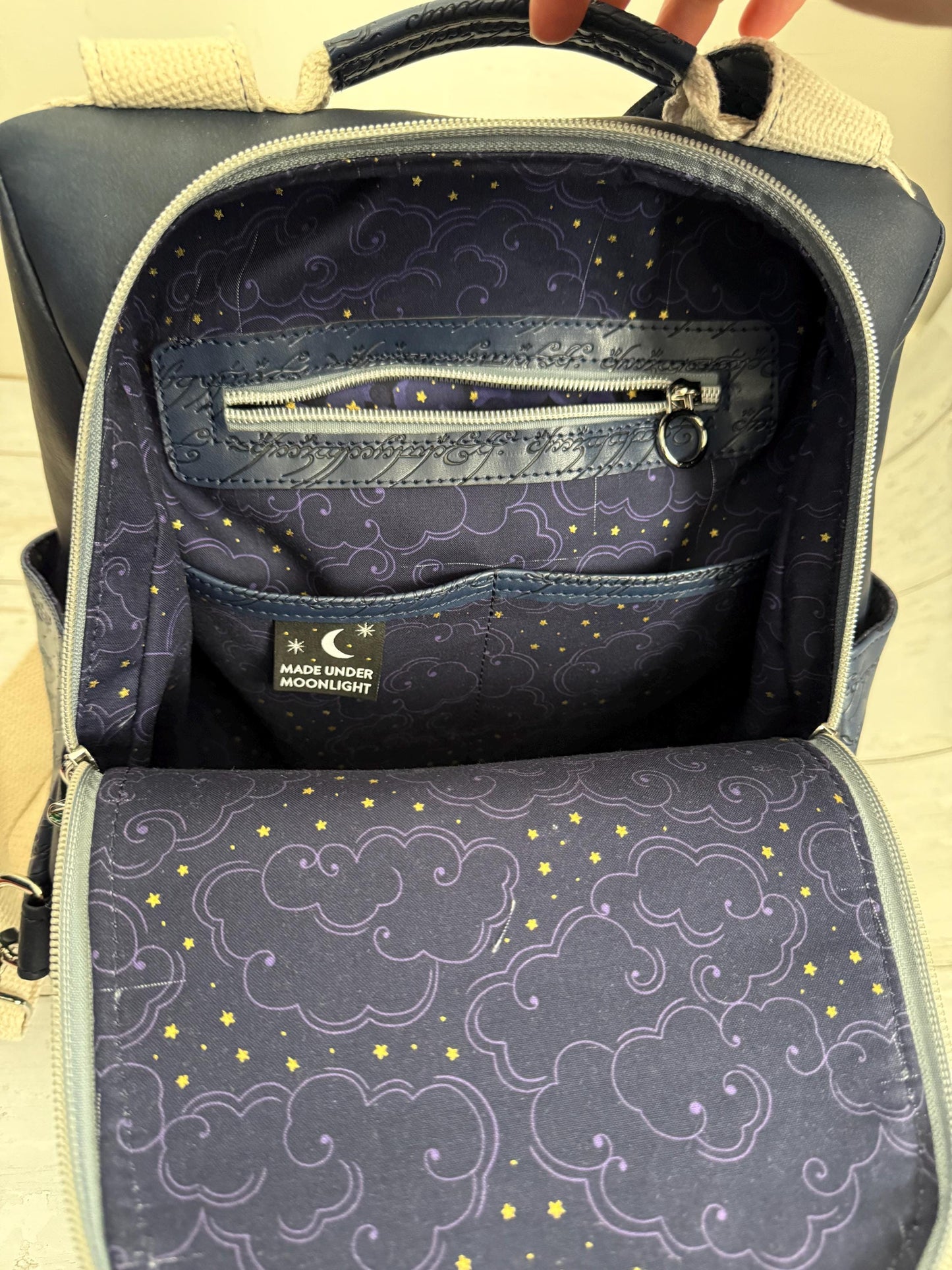 Wrap scrap bag, antitheft backpack, lotr gift, hobbitcore gift, vegan backpack, fantasy lover gift, gift for geeky girlfriend, wrap bag