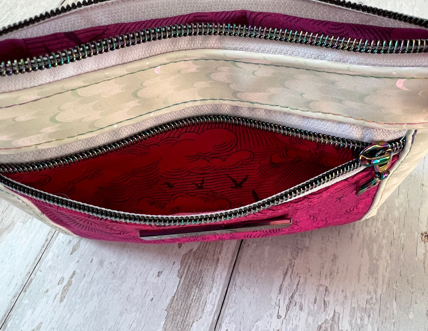 Tula Pink Daydreamer Make up Bag, Pencil Case, Toiletry Bag, gift for teen, witchy gift, Cosmetics Zip Pouch, bujo gift