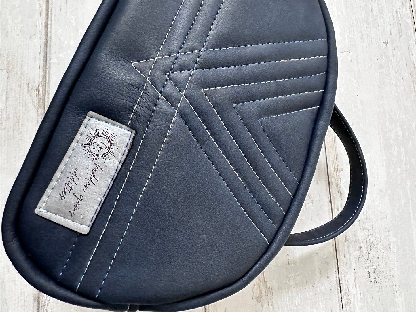 Double compartment handbag, small crossbody bag, zip divider bag, bowler bag, quilted handbag, gift for maker, vegan gift, vegan bag