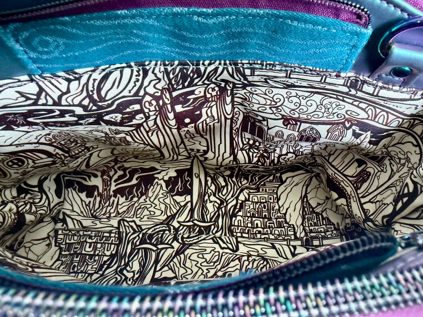 Women shoulder bag, lord of the rings purse, oscha fabric purses, vegan handbag, red crossbody bag, nerdy girl gifts, middle earth bag