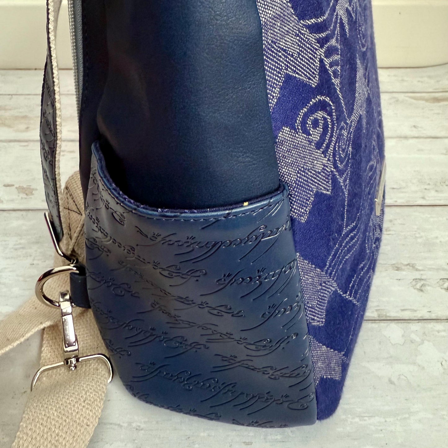 Wrap scrap bag, antitheft backpack, lotr gift, hobbitcore gift, vegan backpack, fantasy lover gift, gift for geeky girlfriend, wrap bag