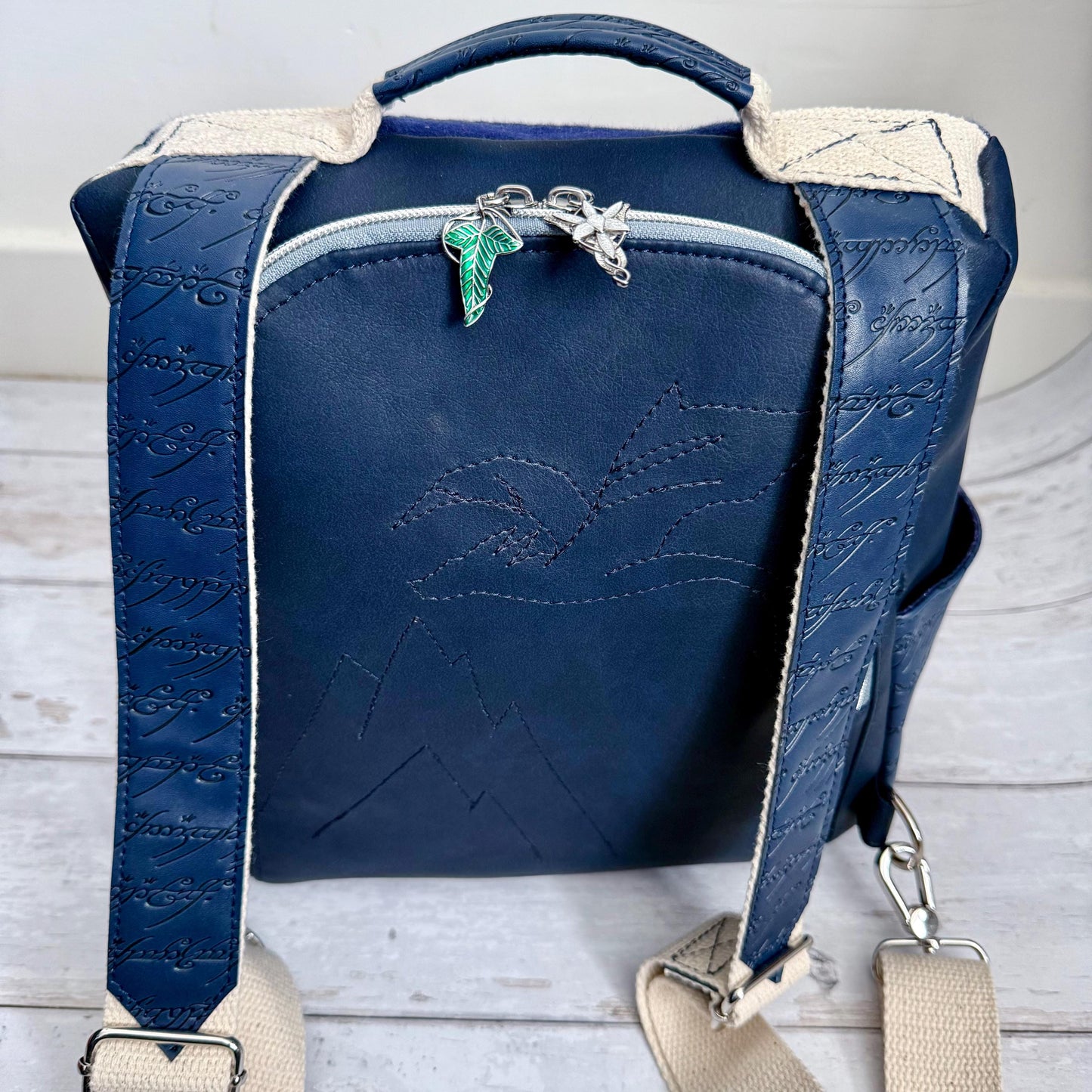 Wrap scrap bag, antitheft backpack, lotr gift, hobbitcore gift, vegan backpack, fantasy lover gift, gift for geeky girlfriend, wrap bag