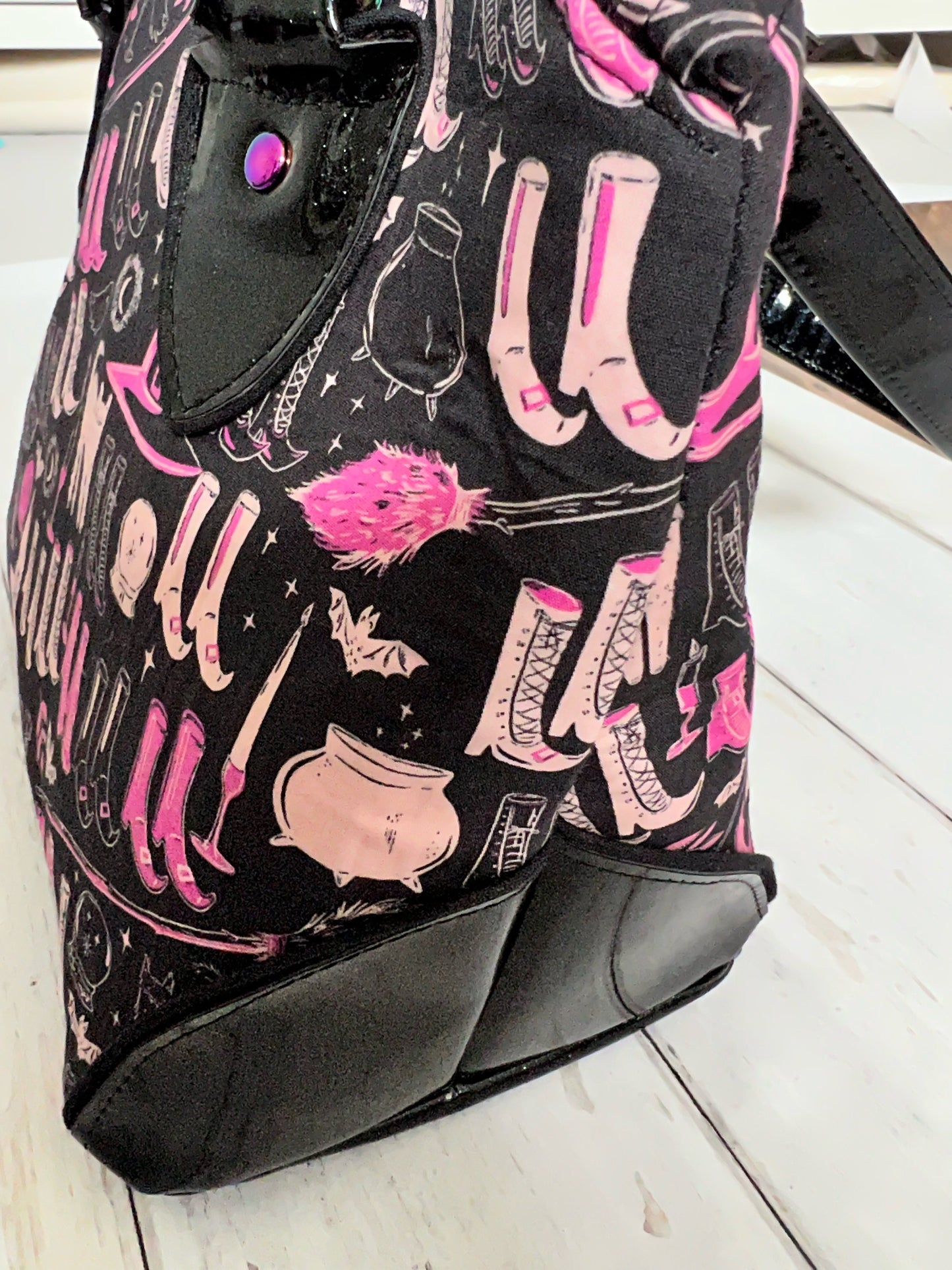 Witchy Handbag, gift for witches, emo bag, goth girl gifts, teen girl gift, goth bag, halloween bag, vegan bag, Halloween gift, Samhain gift