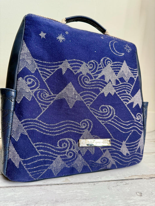 Wrap scrap bag, antitheft backpack, lotr gift, hobbitcore gift, vegan backpack, fantasy lover gift, gift for geeky girlfriend, wrap bag