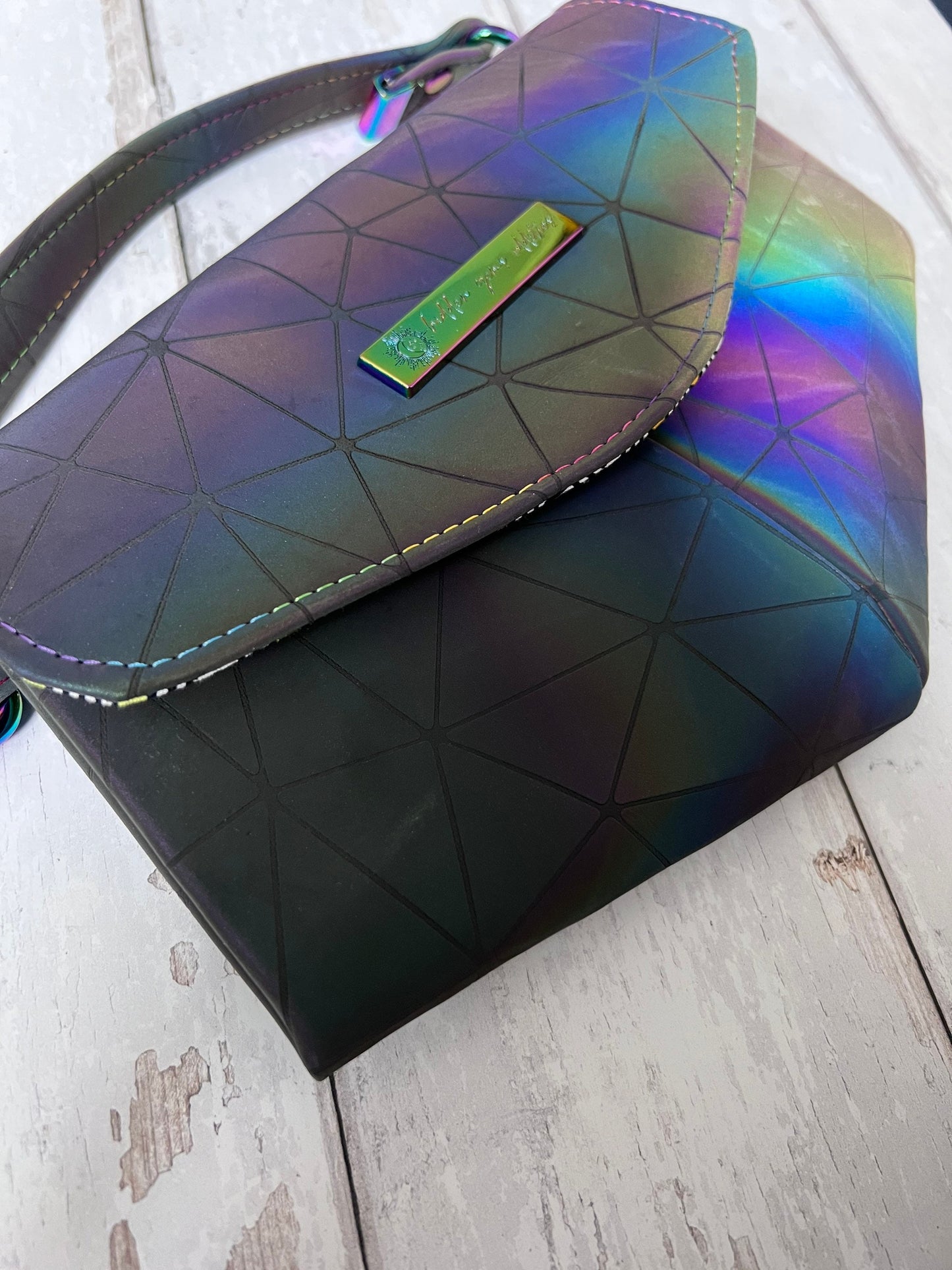 Crossbody handbag, punk bag, vegan handbag, gift for daughter, teen girl gift, gift for goth, emo style handbag, small crossbody