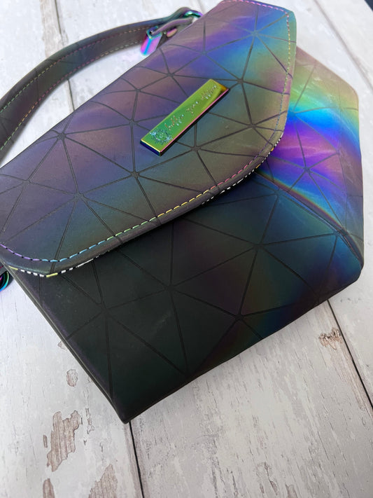 Crossbody handbag, punk bag, vegan handbag, gift for daughter, teen girl gift, gift for goth, emo style handbag, small crossbody