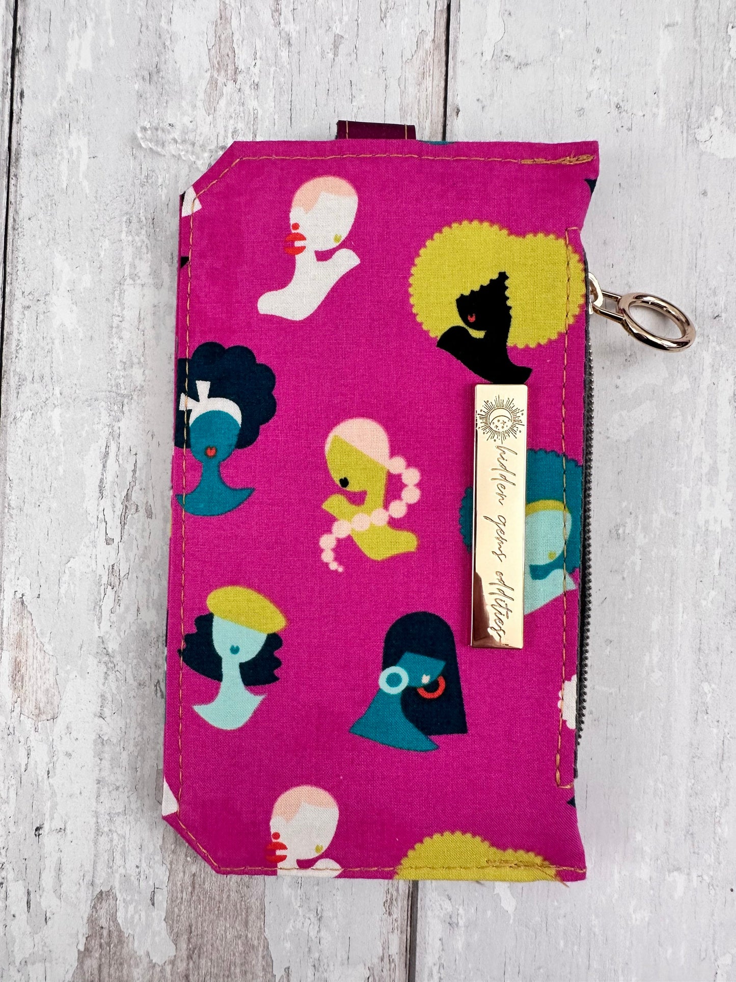 Slim vegan wallet, credit card wallet, coin purse, purse pal, credit card wallet, minimalist wallet, feminist gift, teen girl gift