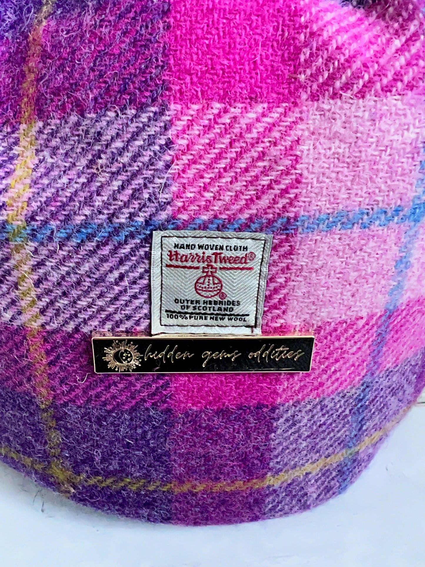Practical handbag, Harris Tweed bag, Tartan bag, Backpack, Gift for mum, Scottish gift, teenage girl gift, Everyday bag, Bucket Bag