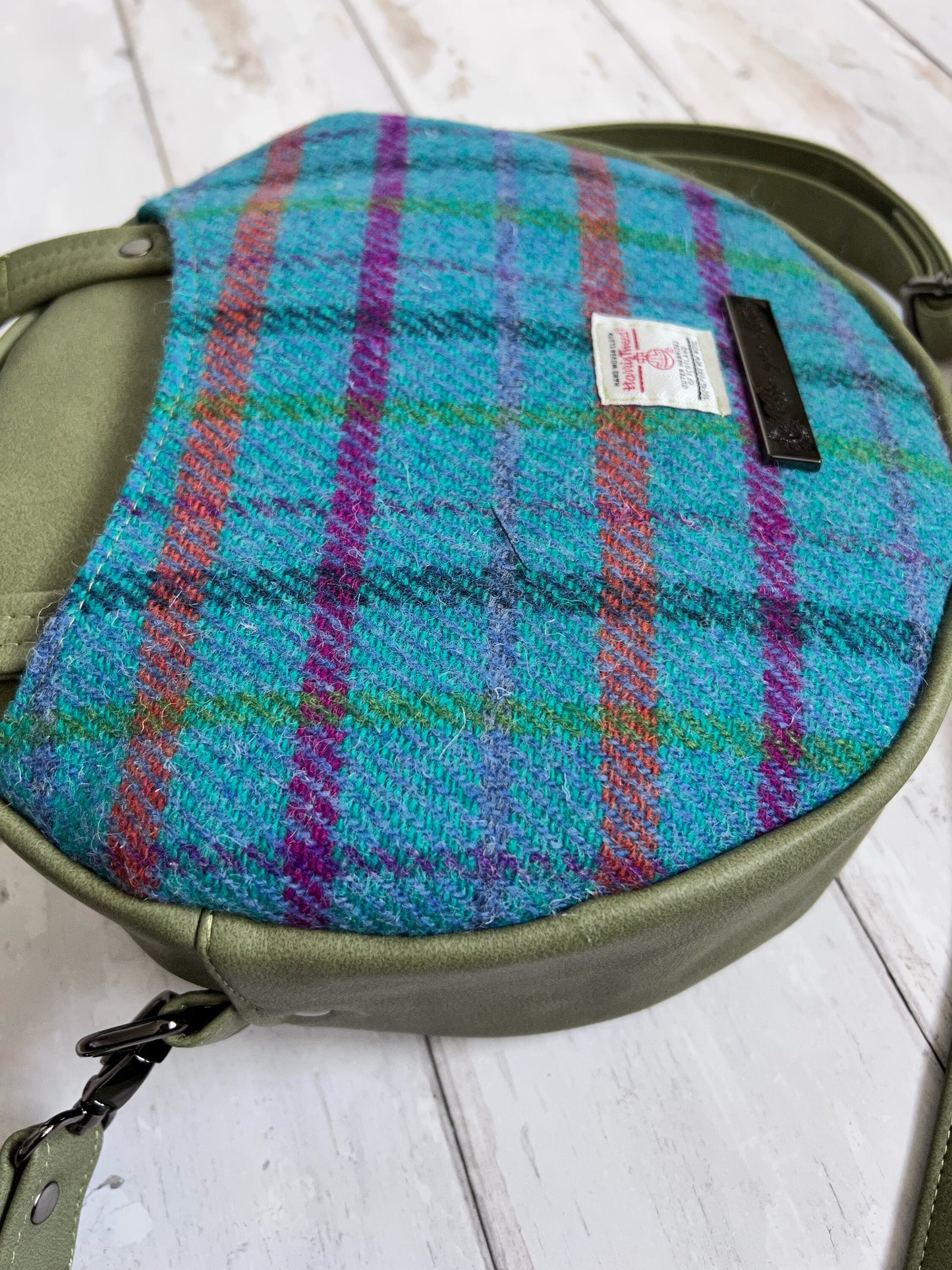 Harris Tweed Bag, Scottish Gifts, Circle Bag, Outlander Gifts, Tartan handbag, crossbody bag womens, handbag women, Scottish gift