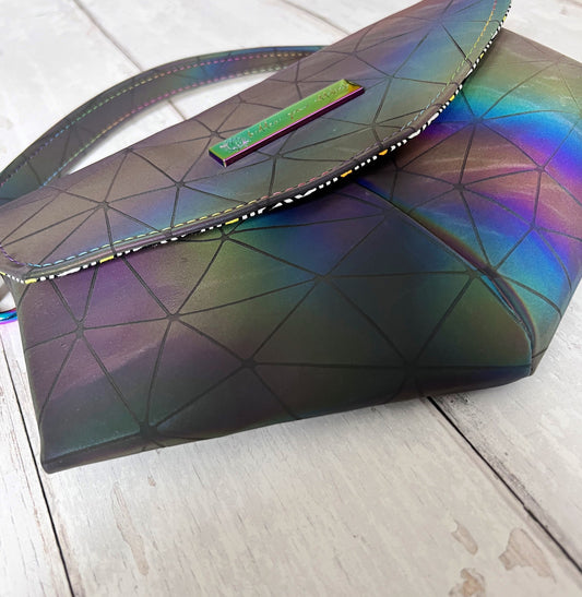 Crossbody handbag, punk bag, vegan handbag, gift for daughter, teen girl gift, gift for goth, emo style handbag, small crossbody