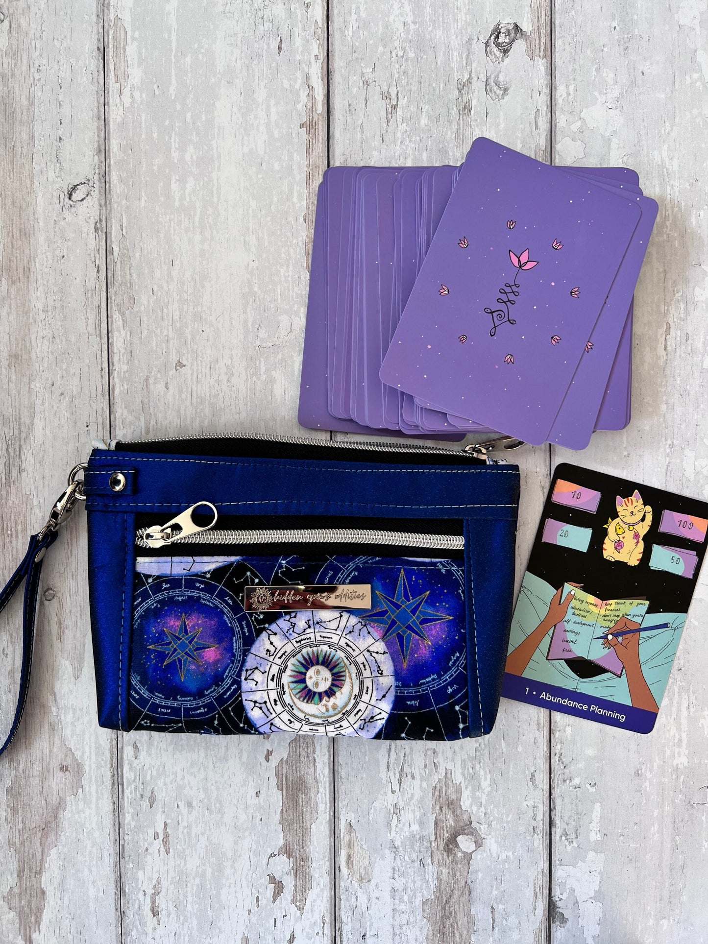 Make up Bag, Pencil Case, Toiletry Holder, Cosmetics Zip Pouch, Wristlet, Gifts for Vegans, Gift for witches, Back to school, bullet journal