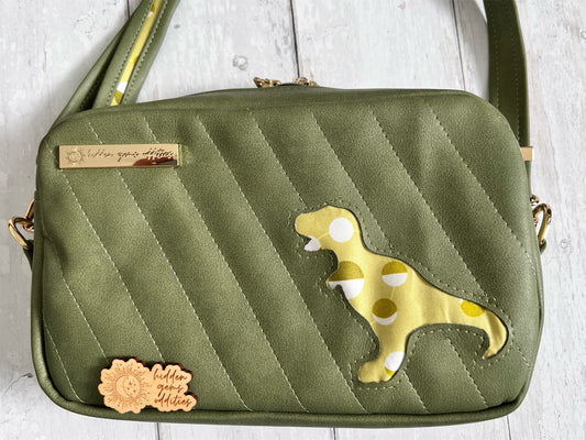 Gift for dinosaur lover, palaeontology gift, dinosaur gift, dinosaur bag, everyday bag, rectangle bag, science girl gift, t-Rex bag