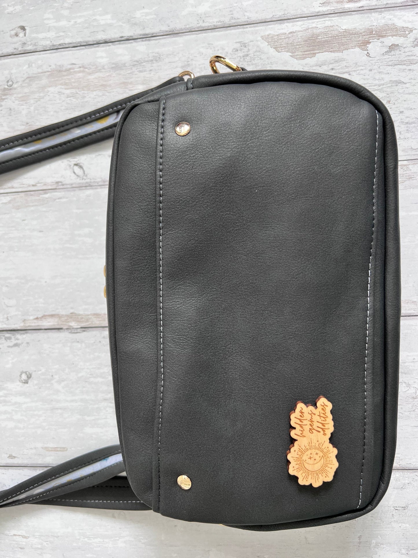 Witchy gift, moon phases bag, moon bag, celestial bag, bag for witch, Samhain gift, night sky bag, rectangle handbag, crossbody bag