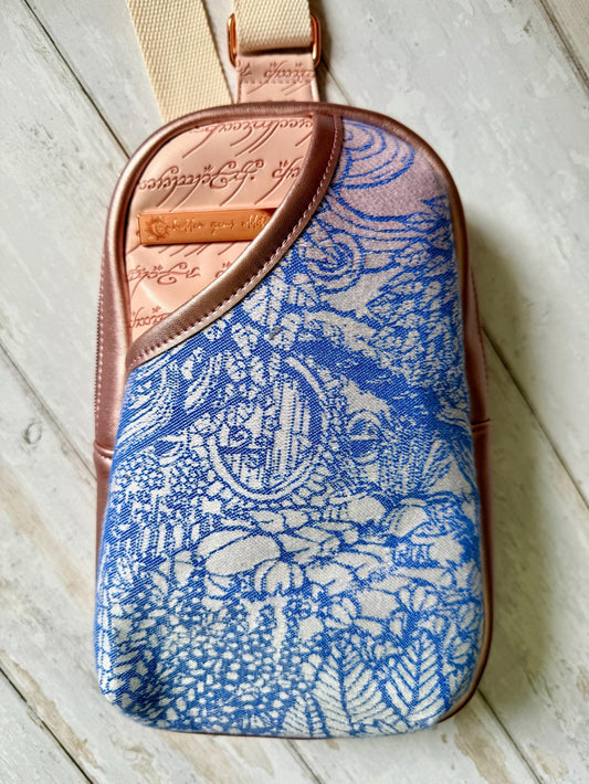 Rosie Sling Bag, lord of the ring gift, lotrgifts, vegan crossbody bag, front pocket bag, oscha handbag, sling bag women, wrap scrap bag