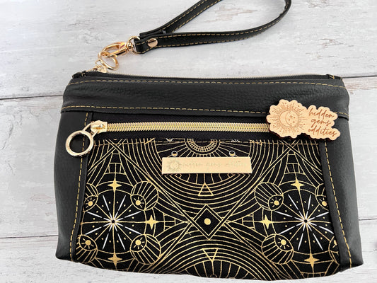 Make up Bag, Pencil Case, Toiletry Holder, Cosmetics Zip Pouch, Wristlet, Gifts for Vegans, Gift for witches, Back to school, bullet journal