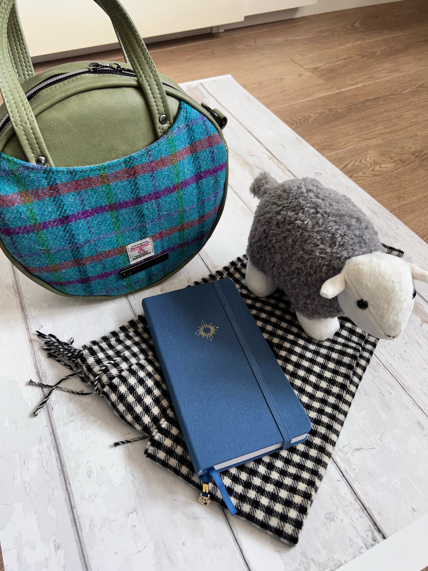 Harris Tweed Bag, Scottish Gifts, Circle Bag, Outlander Gifts, Tartan handbag, crossbody bag womens, handbag women, Scottish gift