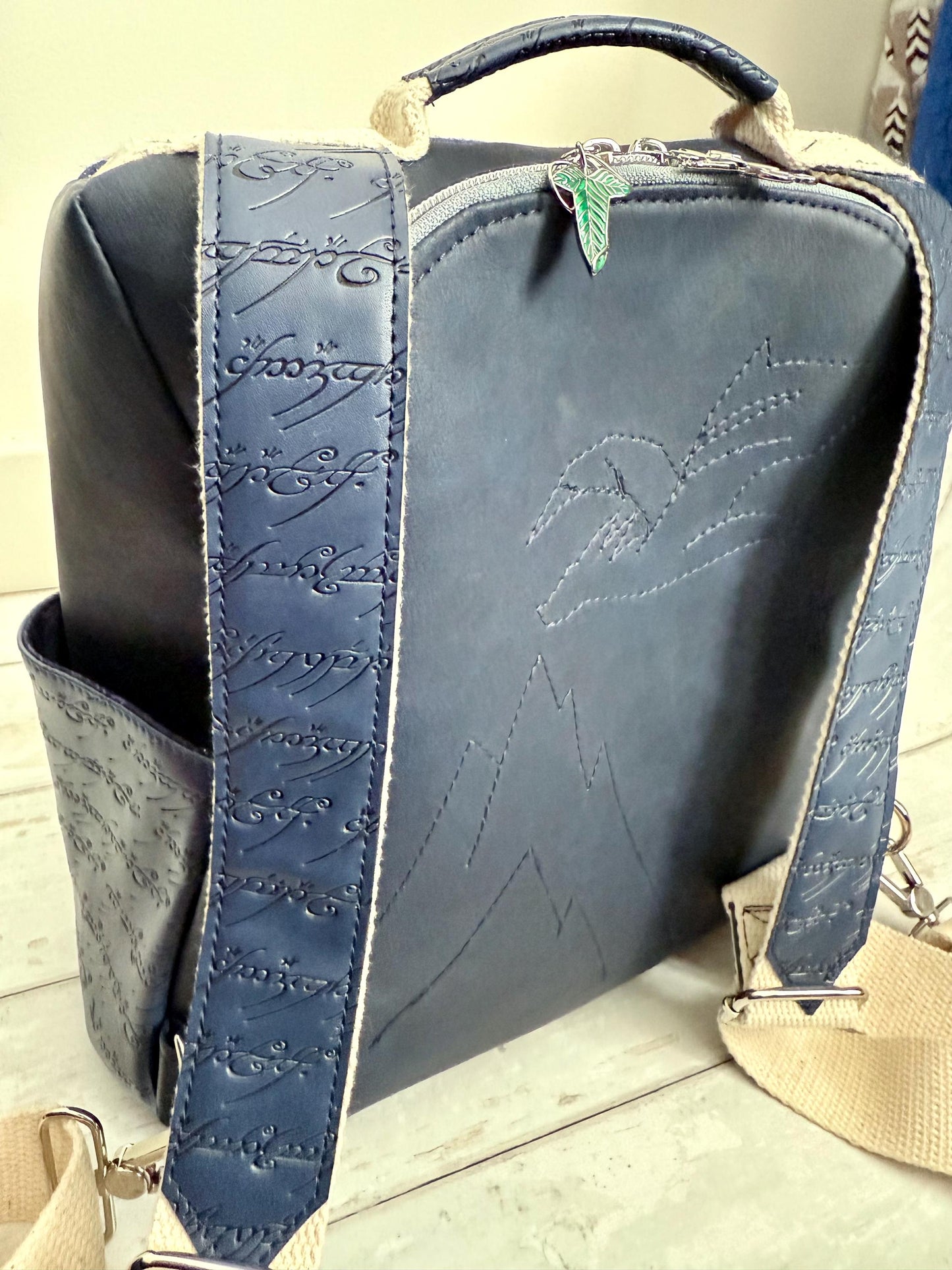 Wrap scrap bag, antitheft backpack, lotr gift, hobbitcore gift, vegan backpack, fantasy lover gift, gift for geeky girlfriend, wrap bag