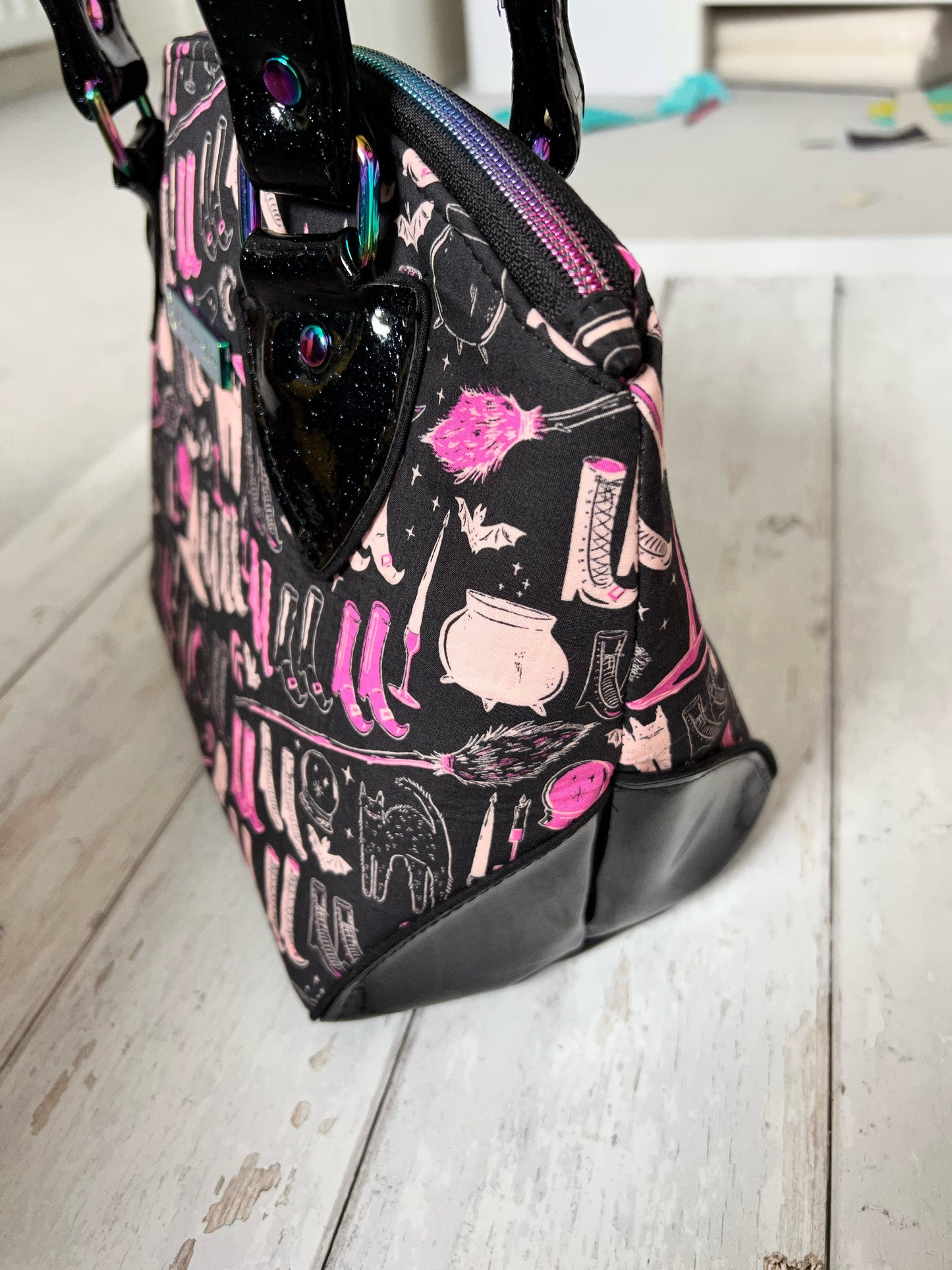 Witchy Handbag, gift for witches, emo bag, goth girl gifts, teen girl gift, goth bag, halloween bag, vegan bag, Halloween gift, Samhain gift