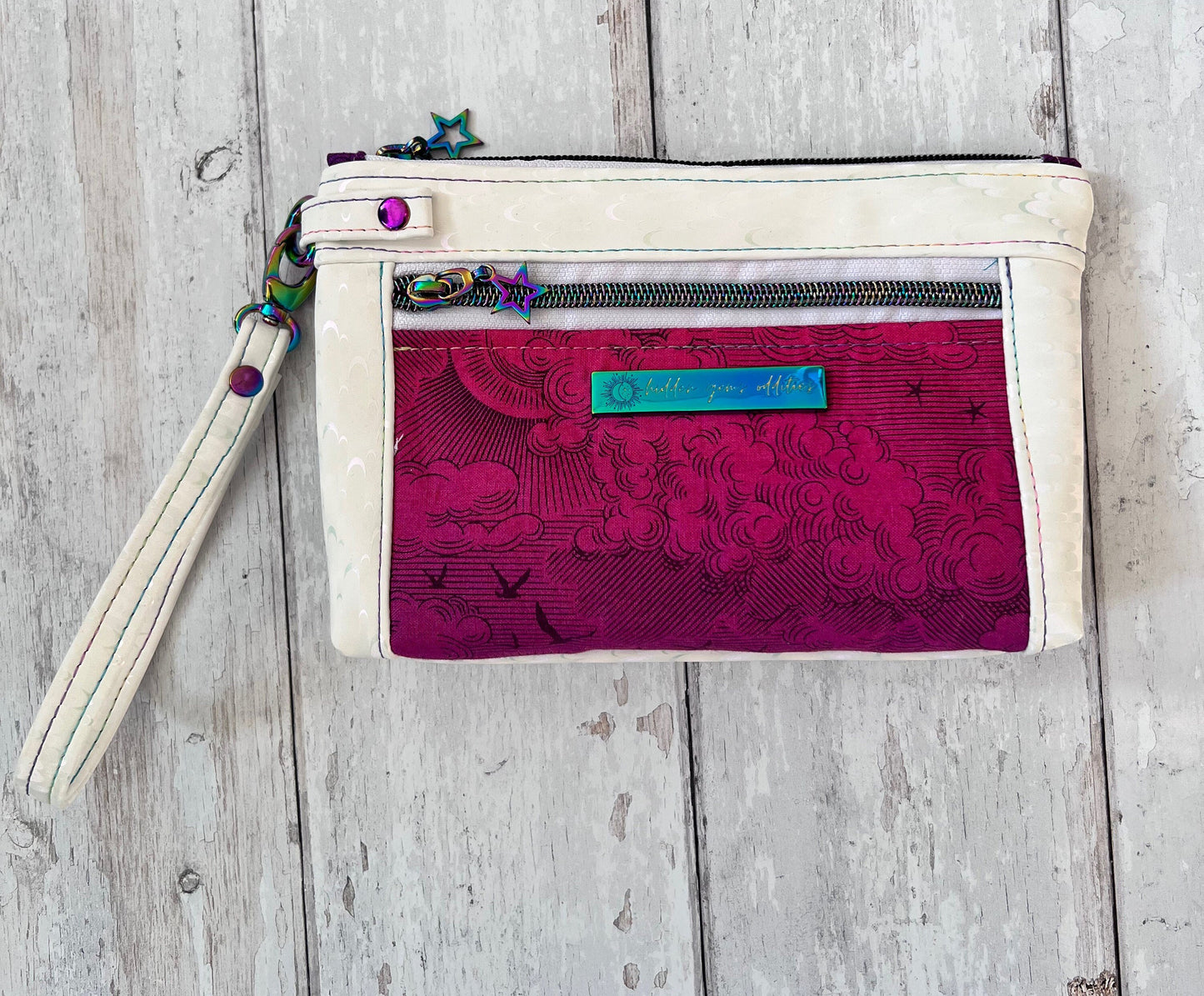 Tula Pink Daydreamer Make up Bag, Pencil Case, Toiletry Bag, gift for teen, witchy gift, Cosmetics Zip Pouch, bujo gift