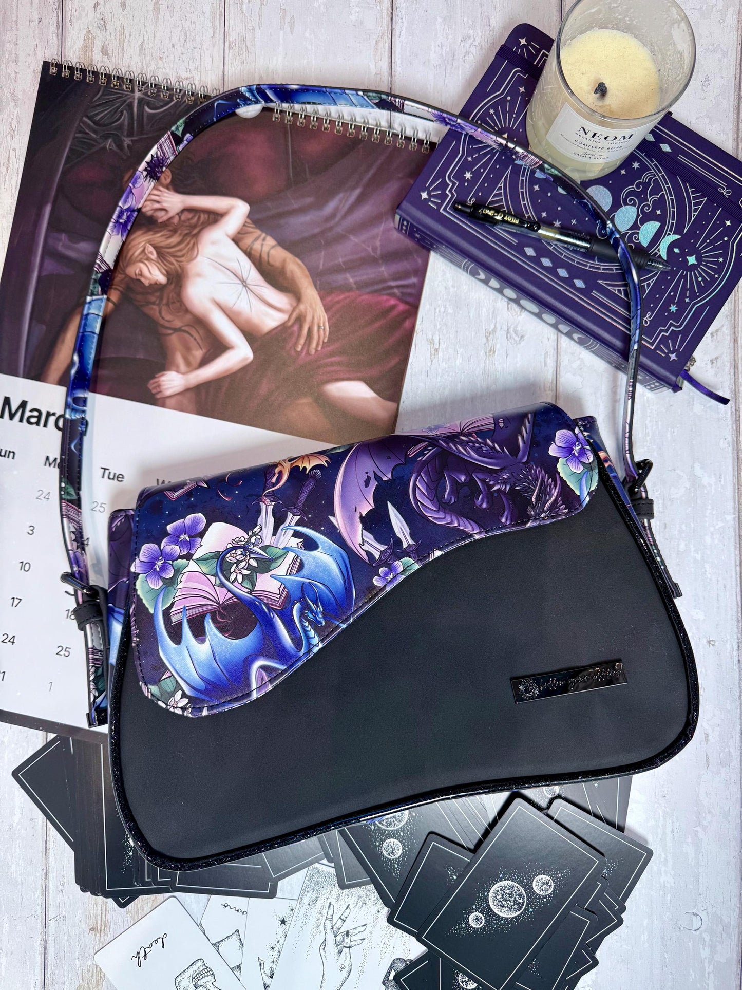 Fourth Wing Bag, Fourth Wing Crossbody Bag, Dragon Bag, Booktok merch, book lover gifts, smut merch, black shoulder bag, medium shoulder bag