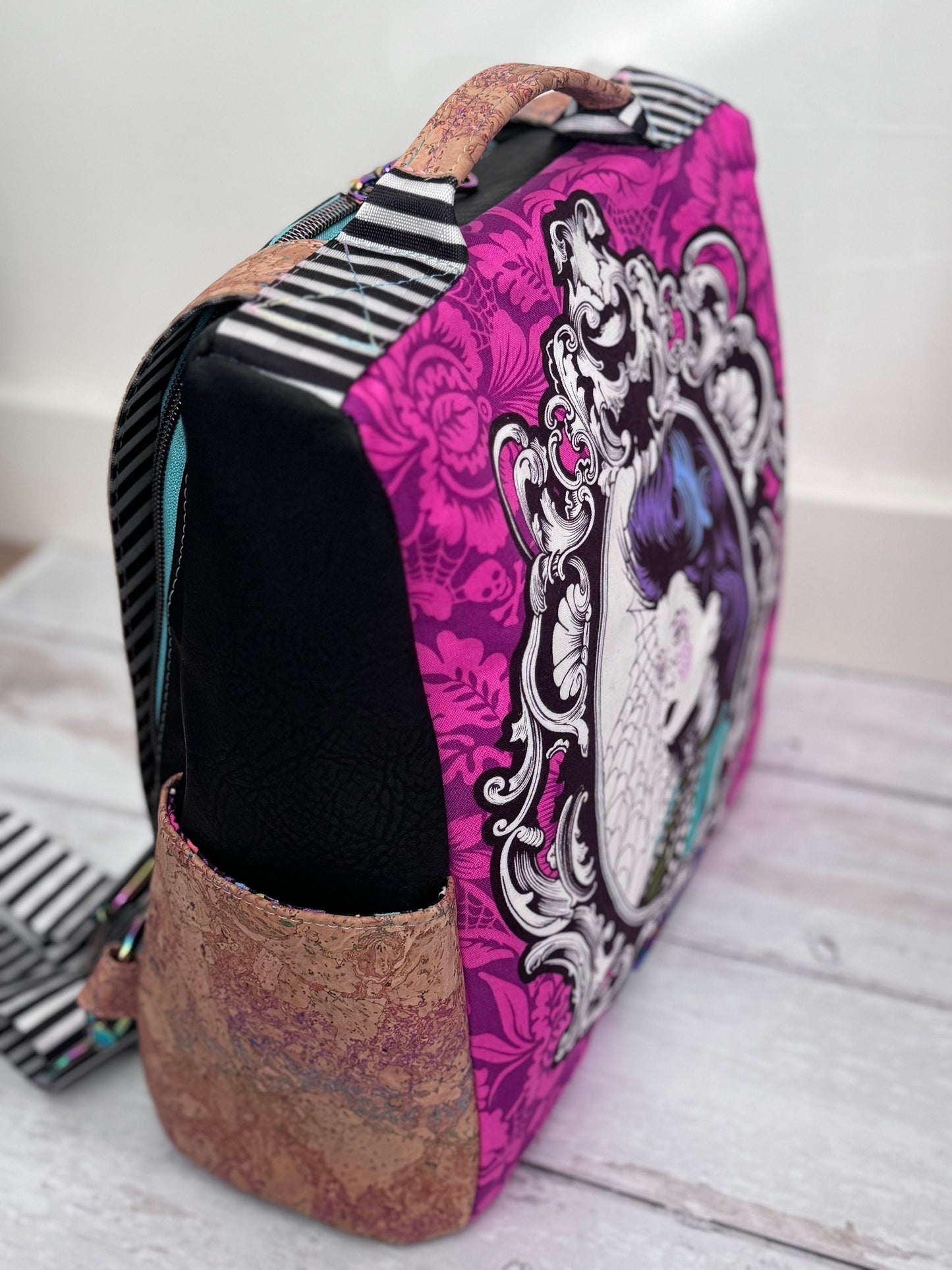 Witchy bag, gift for witches, emo bag, goth girl gifts, teen girl gift, goth bag, antitheft backpack, vegan bag, Yule gift, punk girl gift