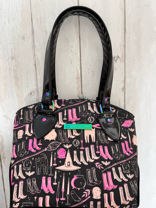 Witchy Handbag, gift for witches, emo bag, goth girl gifts, teen girl gift, goth bag, halloween bag, vegan bag, Halloween gift, Samhain gift